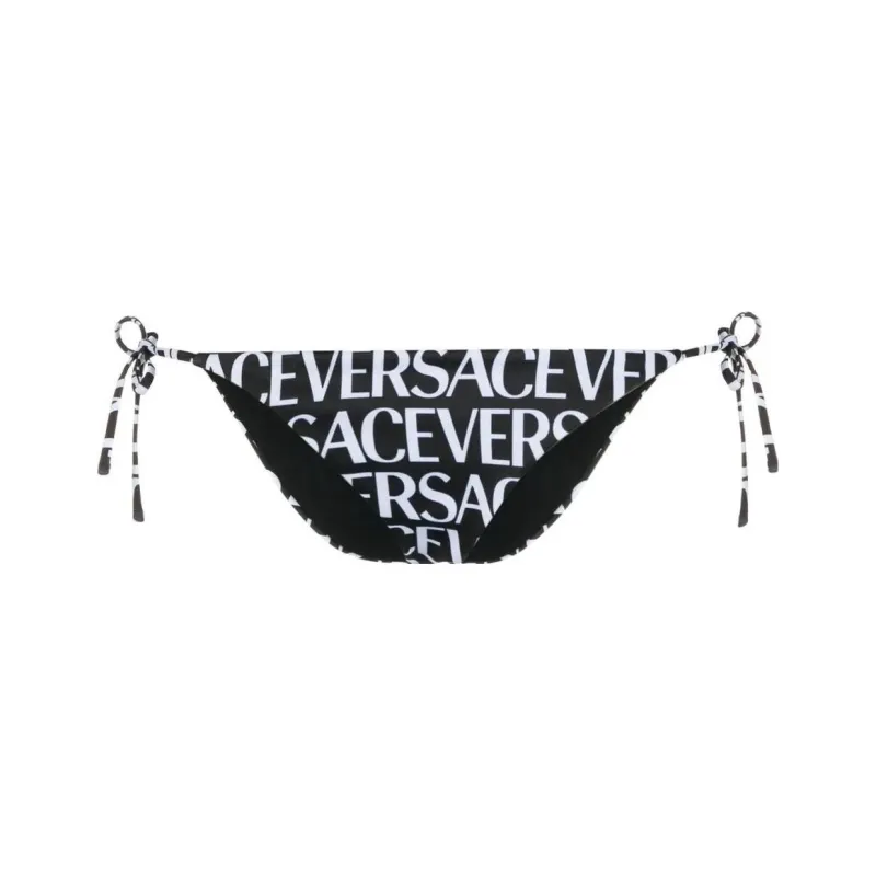 VERSACE Print Swim Slip 'Black/White'-0