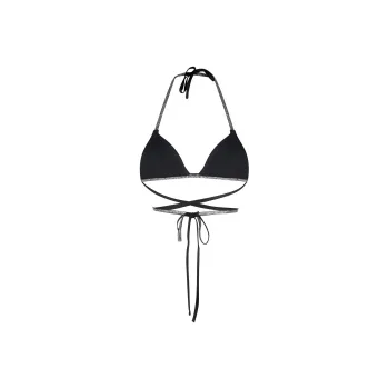 HERON PRESTON Embellished Tape Bikini Top