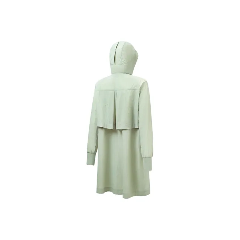 XTEP Trench Coat Women's Rosemary Green-1