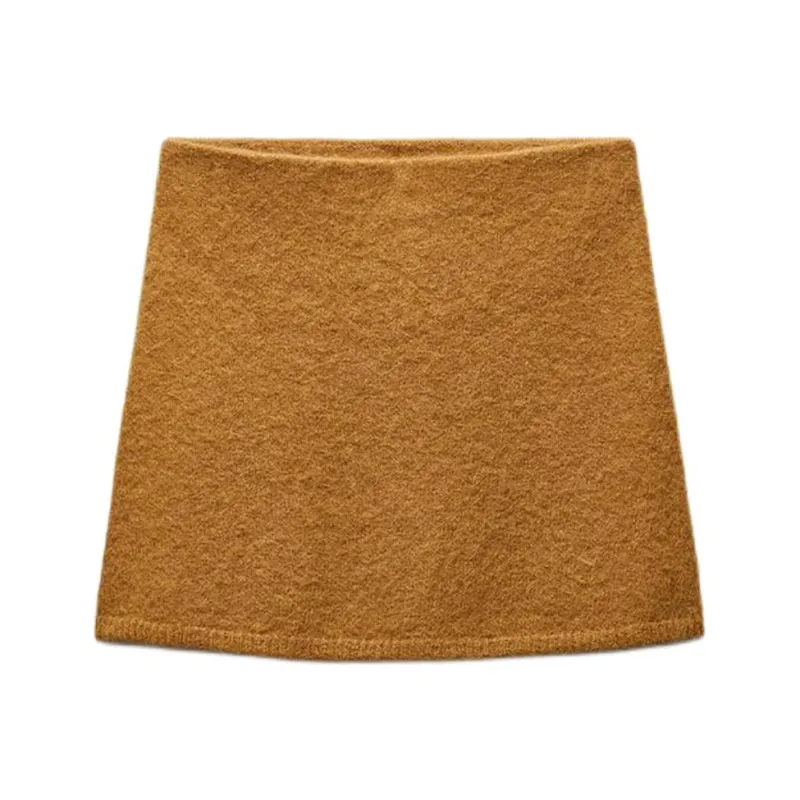 ZARA Casual Short Skirts Women's Yellow-0