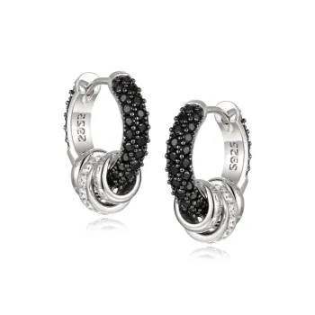 IDEAGEMER 925 Sterling Silver Earrings Men's
