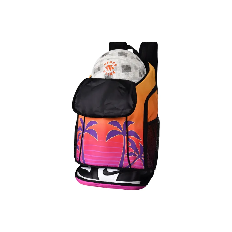 Spare No Pains. Polyester Backpack Regular Unisex Multicolor-16