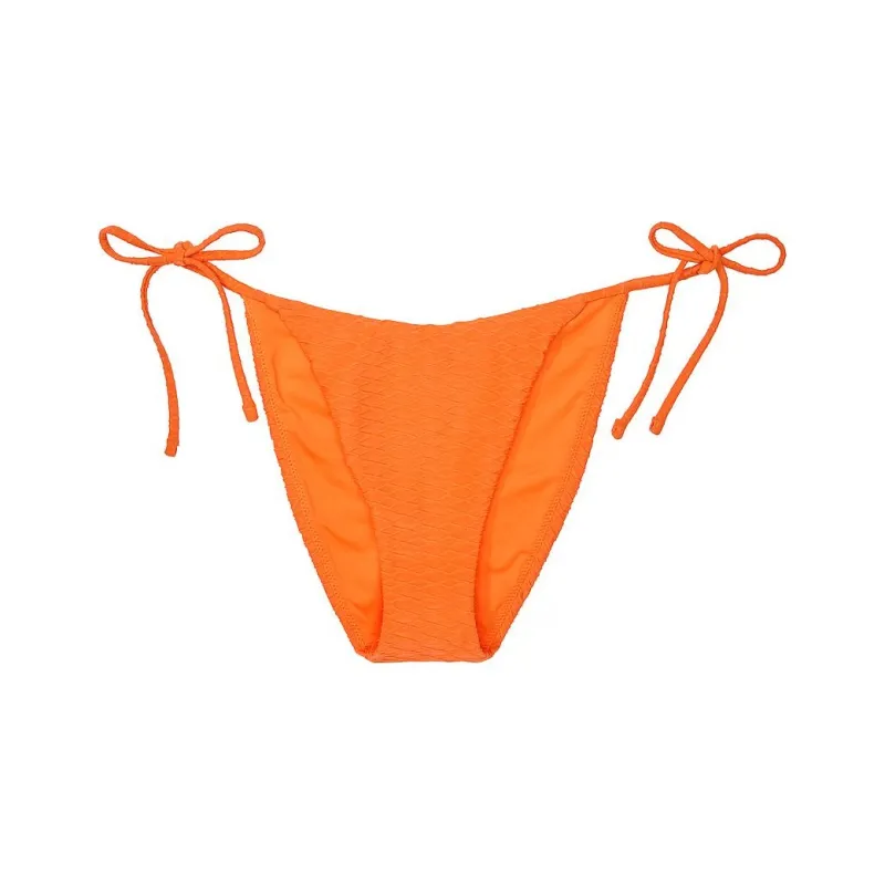 Victoria's Secret Mix & Match Side-Tie Cheeky Bikini Bottom / Swimming Shorts Women's Sun Orange-0
