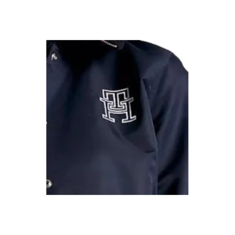 Tommy Hilfiger FW23 Varsity Monogram Bomber Jacket Jackets Desert Sky Jackets & Coats Women's Marine Blue-3