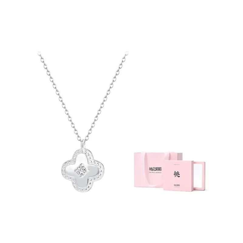 TAOHUAZHAOZHAO S 999 Fine Silver Necklaces Women's-6