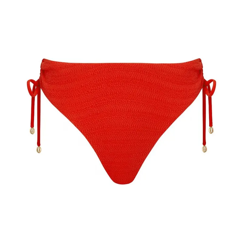 Victoria's Secret BLUEBELLA Shala Adjustable High-waist Bikini Brief / TR Swimming Shorts Women's Tomato Red-0