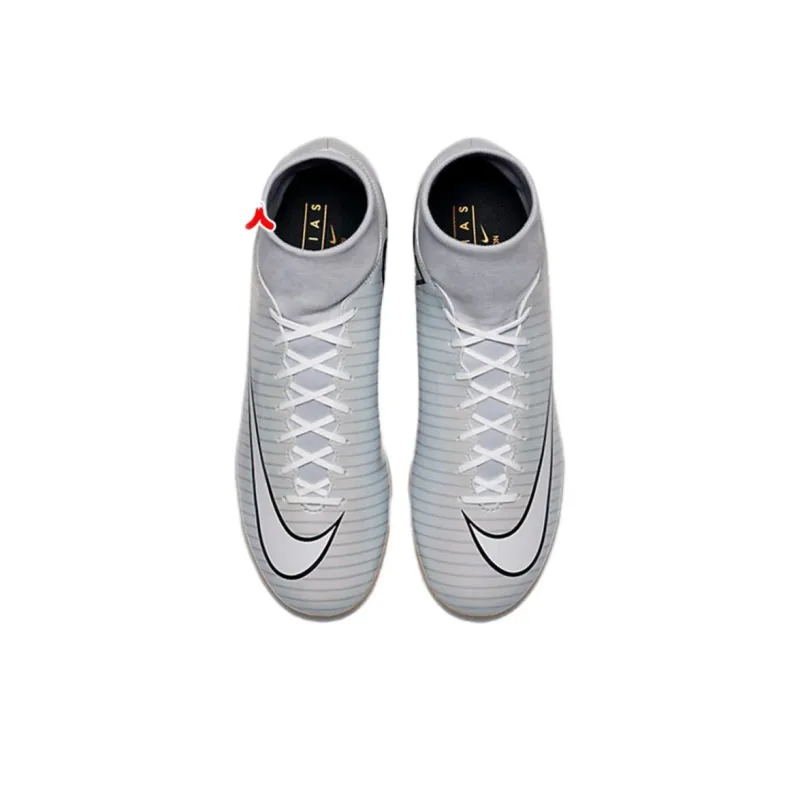 C LUO x Nike MERCURIAL VCTRY VI AG Artificial Ground Anti Slip Wear Resistant Soccer Shoes Men's White-3