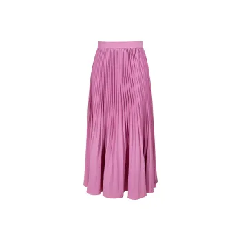 3COLOUR Casual Long Skirts Women's Rose Red
