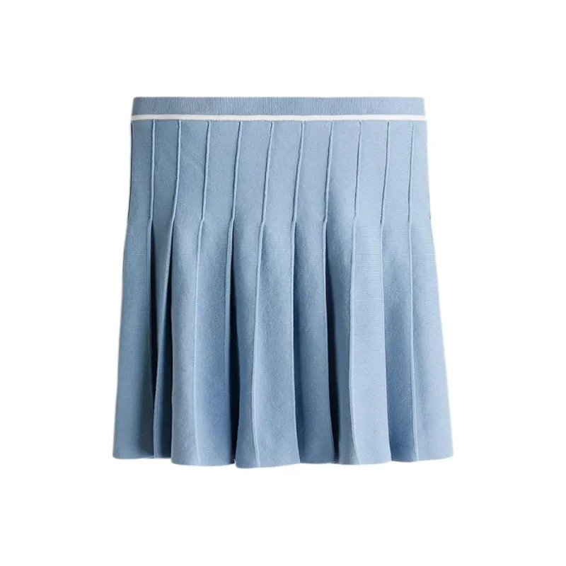 H&M Casual Short Skirts Women's Gray Blue-0