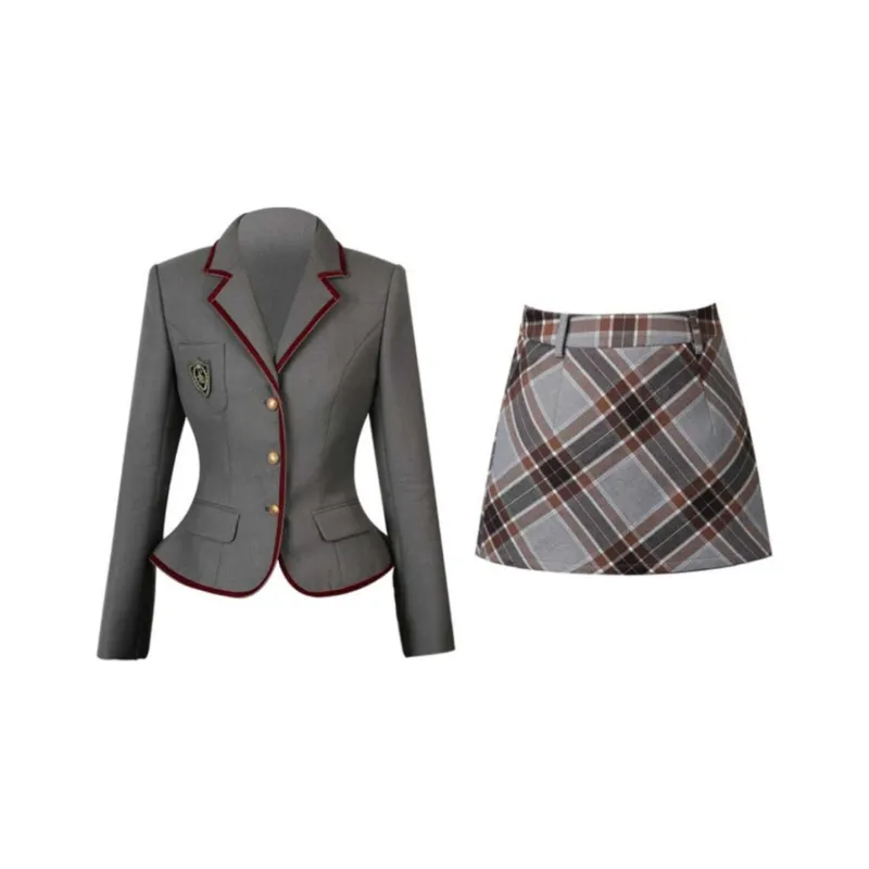 Qiuerle Two Piece Skirt Sets Women's-2