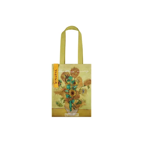 Daparo Yeung Polyester Fleece Tote Bag, Shoulder Bag Regular Unisex Yellow
