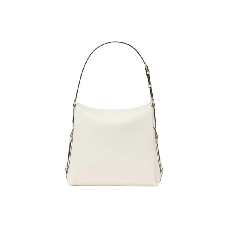 Kate Spade Dumpling Litchi Grain Cow Leather Shoulder Bag Tubas Women's Parchment Paper White-2