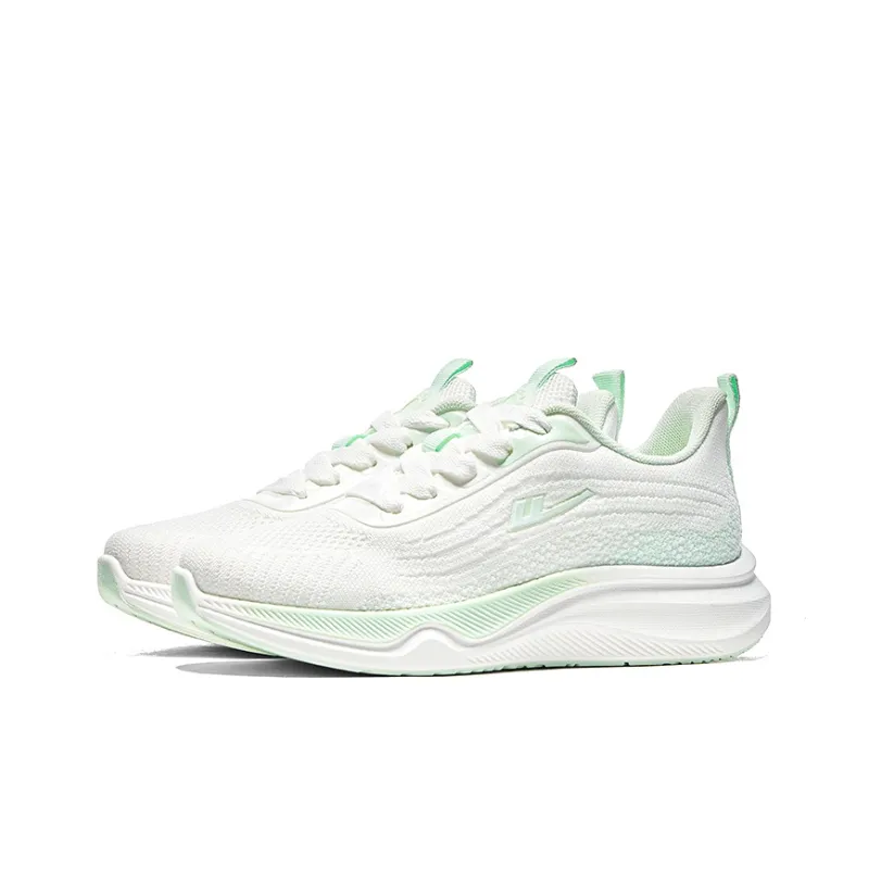WARRIOR Running Shoes Women's Low Top White Light Green-1