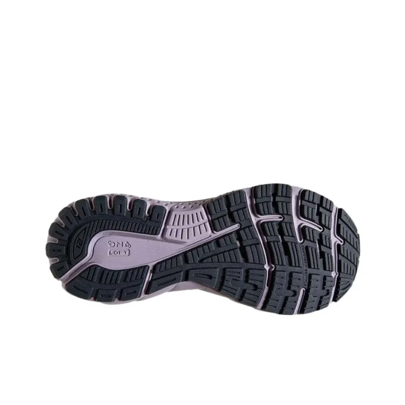 Brooks Anti Slip Wear Resistant Low Top Casual Running Shoes Women's Gray Purple-5