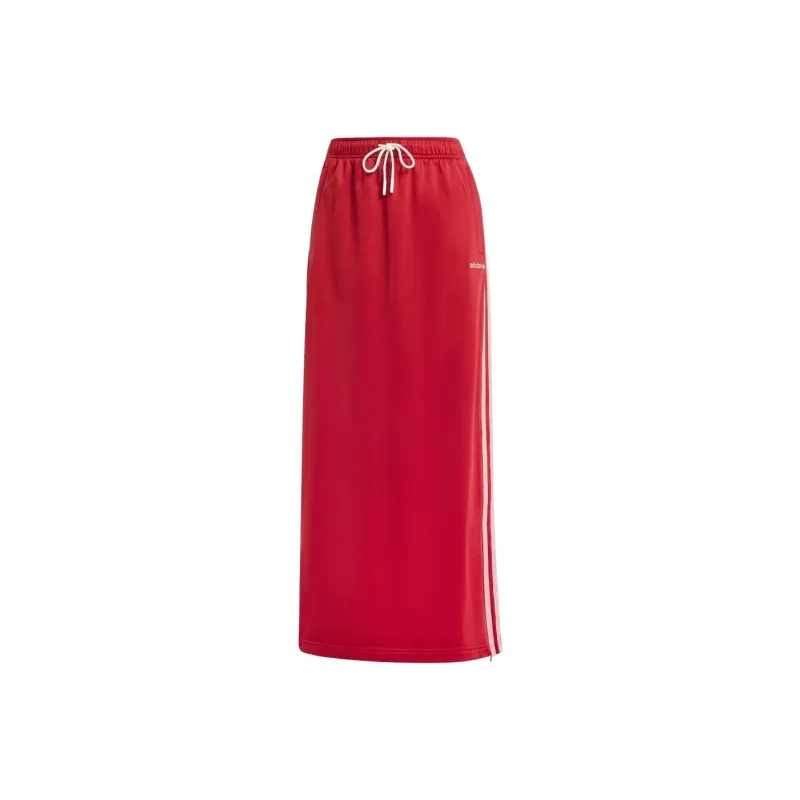 Adidas Originals Casual Long Skirt Women's Red-0