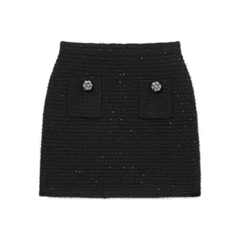 Self portrait Textured Knitted Mini Skirt