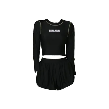 Hao Zhilang Two-Piece Swimsuits Women's Black
