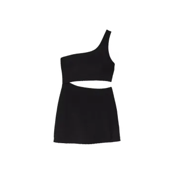 Victoria's Secret PINK The Cut-Out Swim Dress / Black One-piece Swimsuit Women's Black