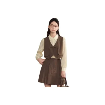 ZIHAN Two Piece Skirt Sets Women's Coffee