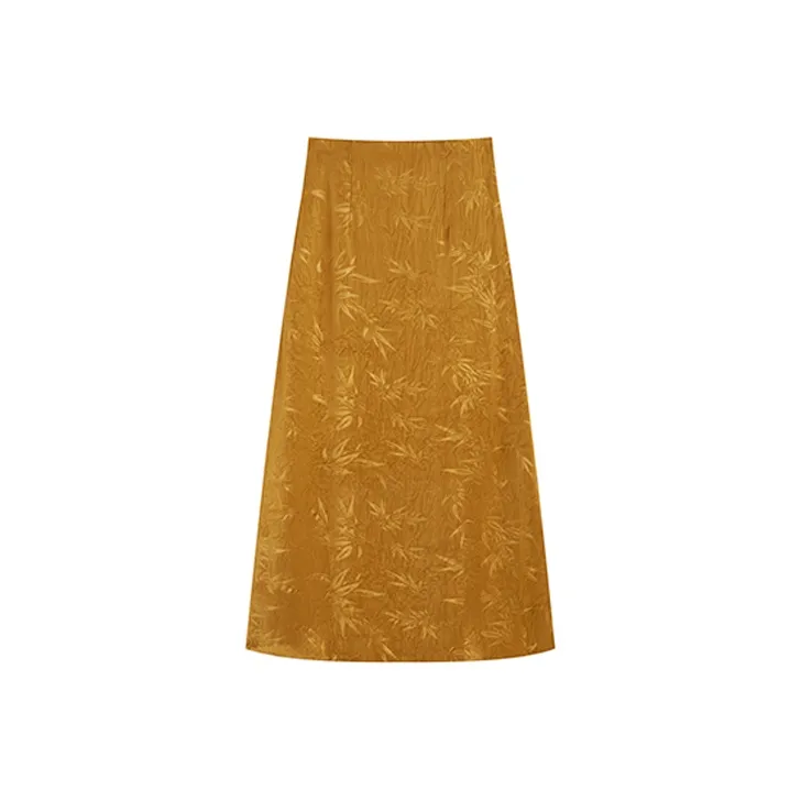 Garbege Casual Long Skirts Women's Champagne-0