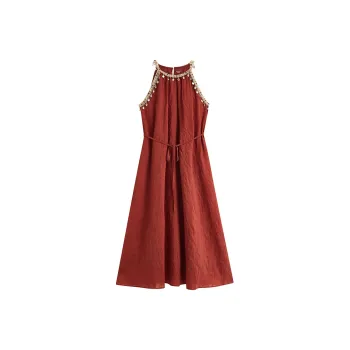 Inman Sleeveless Dresses Women's Maroon
