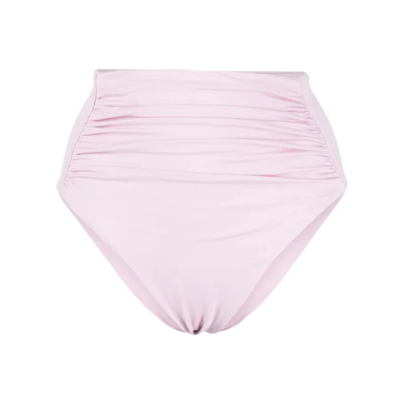 Self portrait High waisted Gathered Bikini Bottoms-0