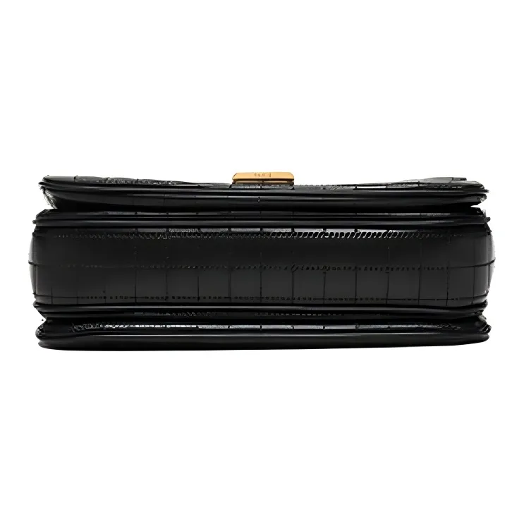 CELINE Calfskin Small Square Bag Shoulder Bag, Crossbody Bag Women's Black-2
