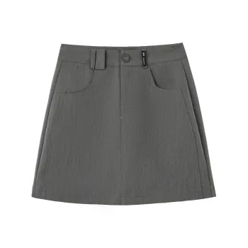 0571 Family Casual Short Skirts Women's Gray