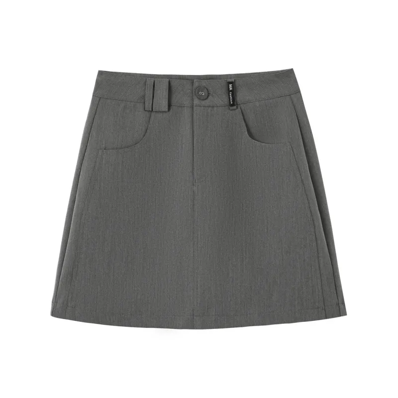 0571 Family Casual Short Skirts Women's Gray-0