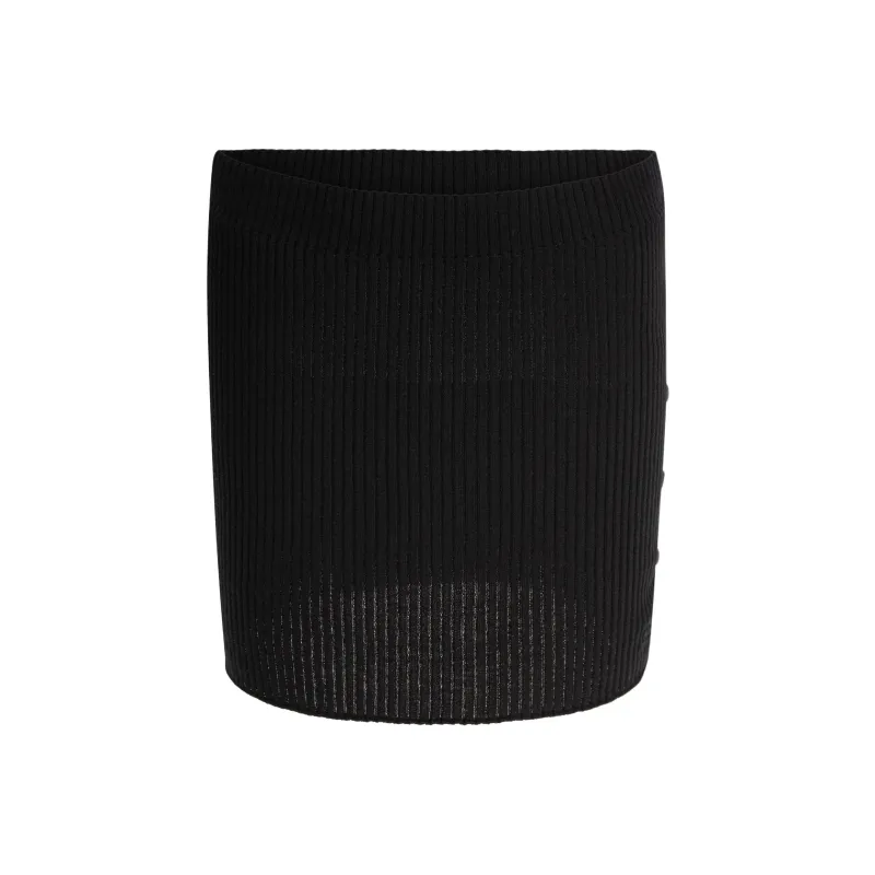 COURREGES Ribbed Mini Skirt-0