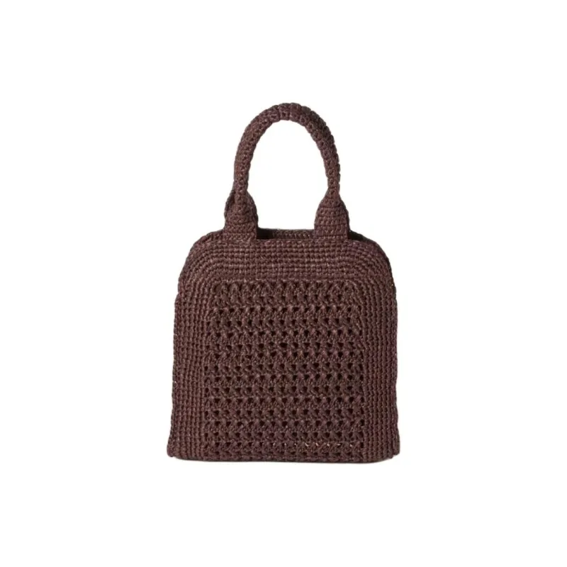 MIU MIU Raffia Tote Bag, Shopping Bag, Shoulder Bag, Crossbody Bag, Handbag Women's Chestnut Brown-2