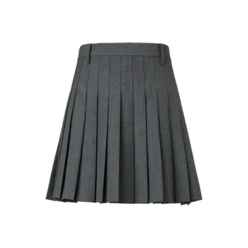 III VIVINIKO Casual Short Skirts Women's Light Gray
