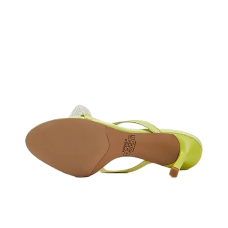 URBAN REVIVO Slide Slippers Women's Green-3