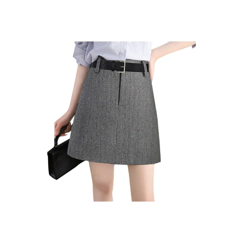 Cypress House Casual Short Skirts Women's Black Gray-0