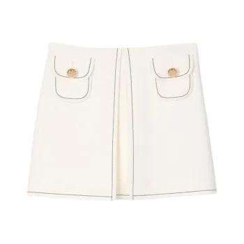 Sandro Pleated Mini Skirt