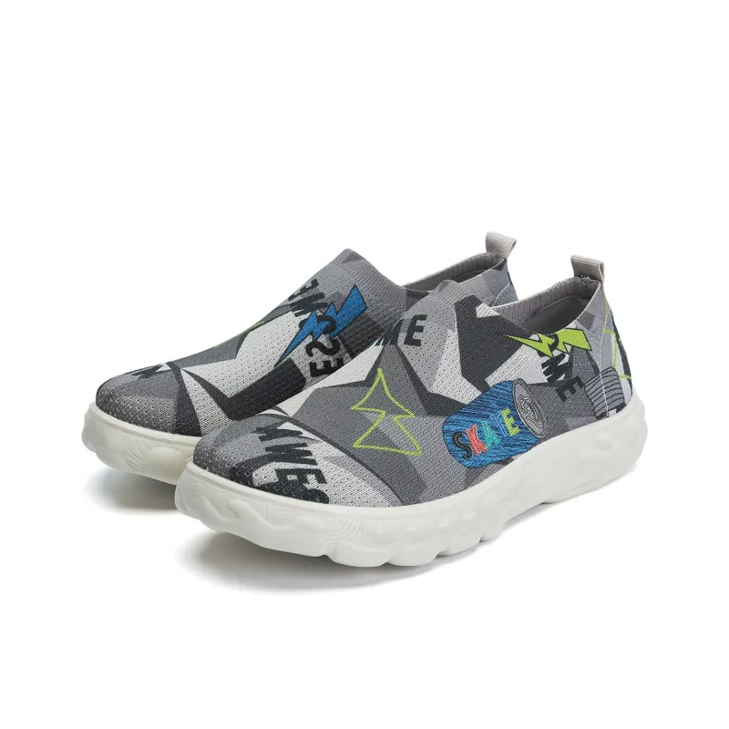 Mulinsen Breathable Quick Dry Low Top Casual Shoes Men's Gray-1