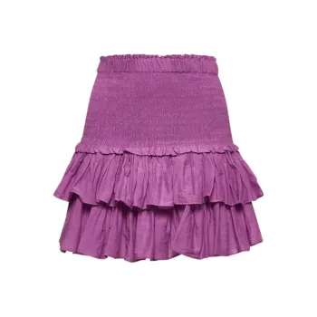 ISABEL MARANT ETOILE Naomi Smocked Ruffled Hem Skirt
