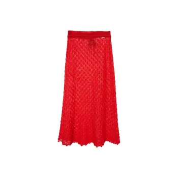 IMMI SS24 Casual Long Skirt Women's Red