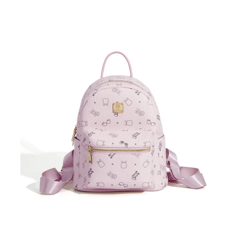 BOBDOG PU Backpack Women's Pink/Brown-6
