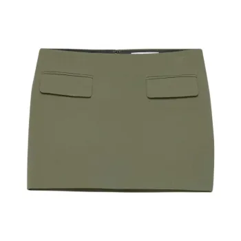 ARITZIA Babaton Stationery Skirt Casual Short Skirts Women's Army Green/Army Green