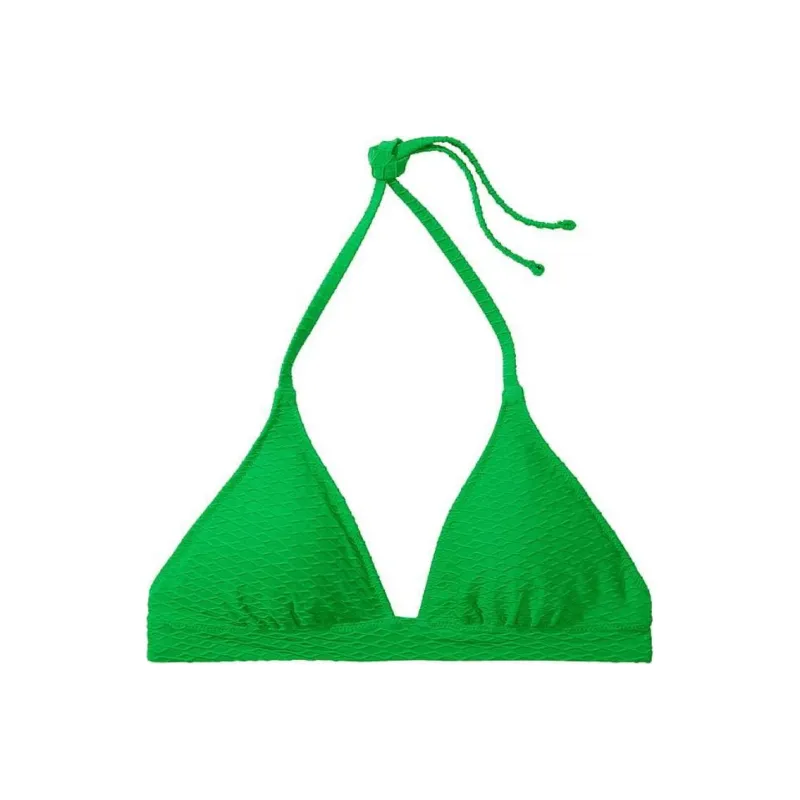 Victoria's Secret PINK Mix & Match Removable Push-Up Halter Bikini Top / JG Bikini Women's Green-0
