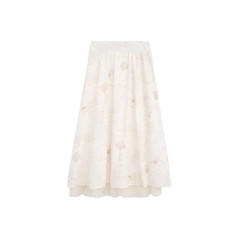 ZIHAN Casual Long Skirts Women's-0