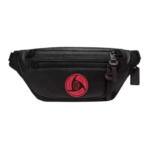 COACH Michael B. Jordan Collaboration Belt Leather Fanny Pack Men's Black