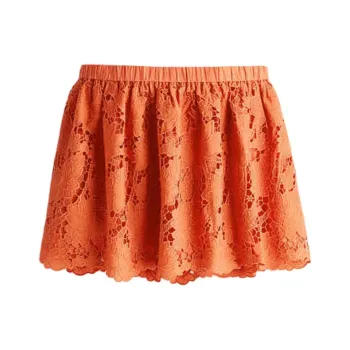 H&M THE WHITE LOTUS Collaboration Casual Short Skirts Women's Apricot