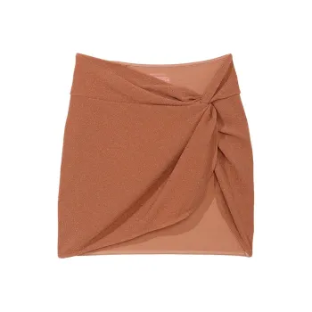 Victoria's Secret Shimmer Mini Sarong Coverup / TSS Swim Dresses & Skirts Women's Caramel Shimmery