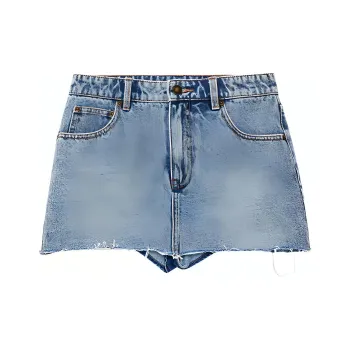 Ed Hardy SS24 Denim Short Skirts Women's Indigo