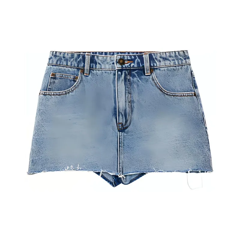 Ed Hardy SS24 Denim Short Skirts Women's Indigo-0