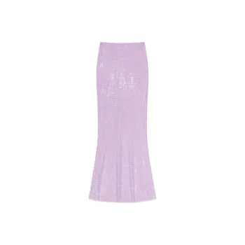 Self portrait Casual Long Skirt Women's Lilac