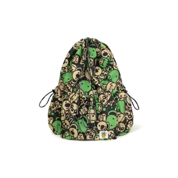 BABY MILO STORE BY A BATHING APE Fabric Backpack Women's Green