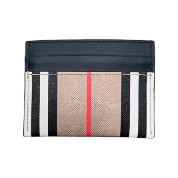 Burberry Classic Stripe Card Case Beige/Black